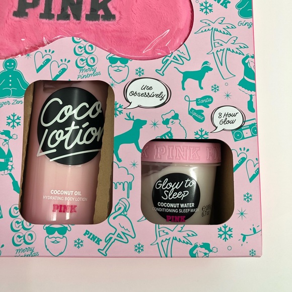 NEW VS Victoria’s Secret PINK Body Wash Lotion Sleep Mask Gift Boxed Set Coco - Picture 3 of 4